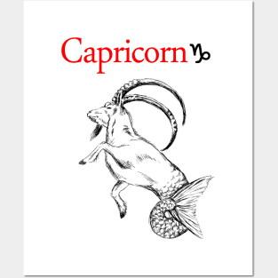 Capricorn print Posters and Art